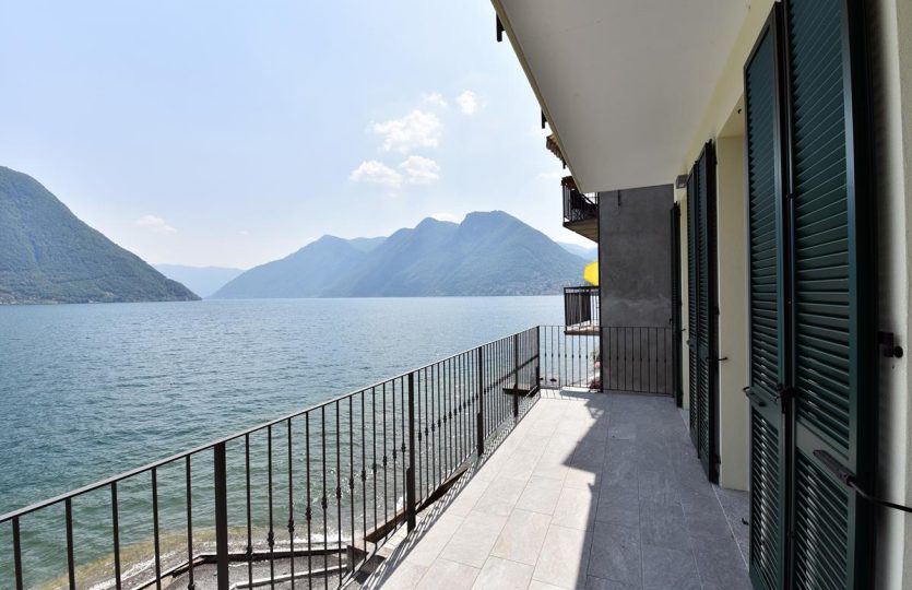 Modern lake front apartments