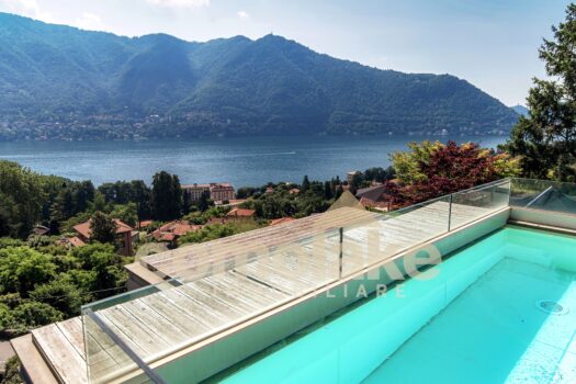 Modern penthouse with large terrace and private pool in Cernobbio