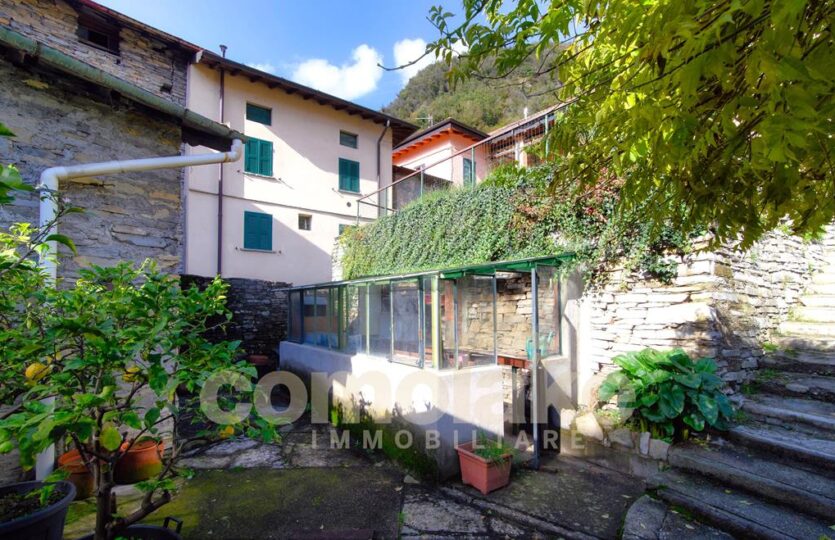 House in Moltrasio with garden and lake view