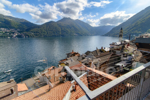 Lakeside home with a spacious terrace