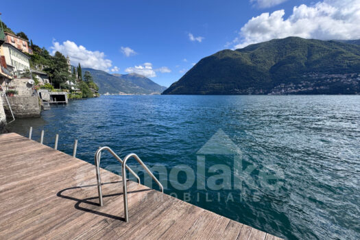 Lakeside home with a spacious terrace