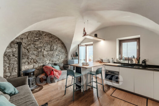 Historic house directly on the lake with terrace in Brienno