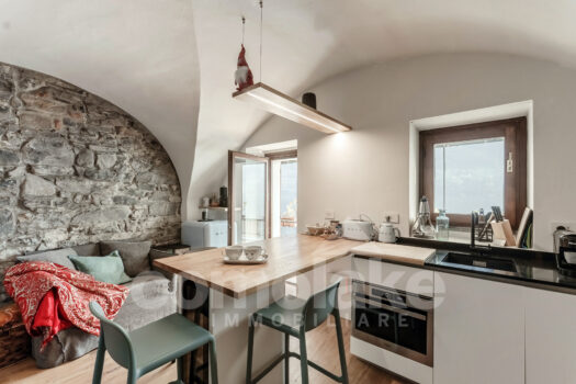 Historic house directly on the lake with terrace in Brienno