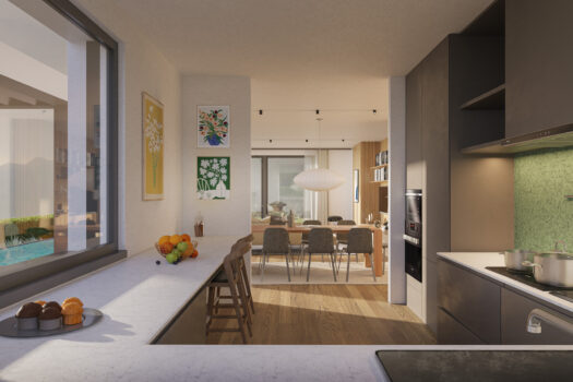 New villas with pool on Lake Como – lake view