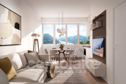 Apartment with terrace overlooking the lake in Como