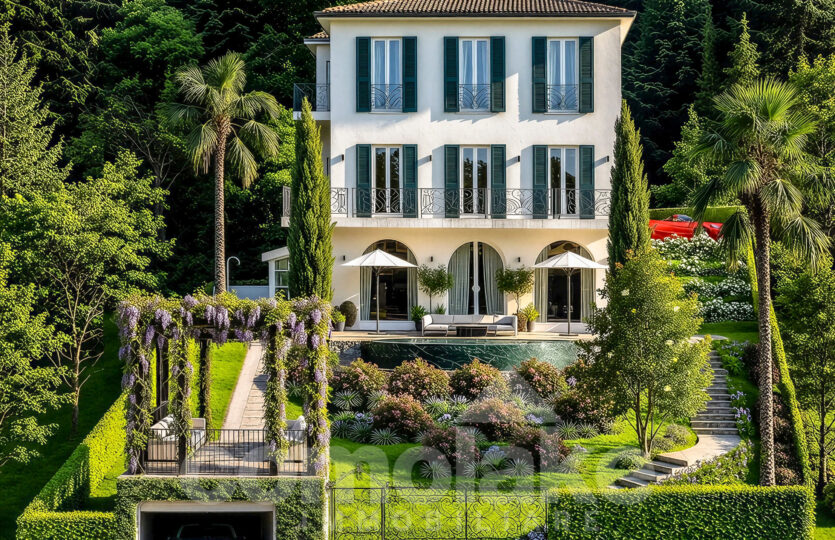 Exclusive villa with pool near the lake in Moltrasio