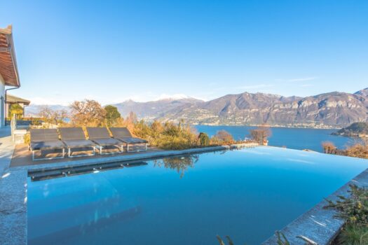 Villa moderna con piscina e vista lago in Tremezzina