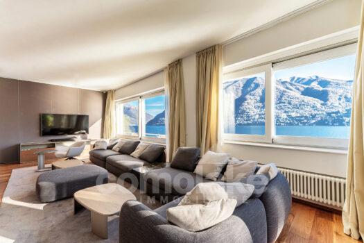 Villa moderna a lago con ampio giardino