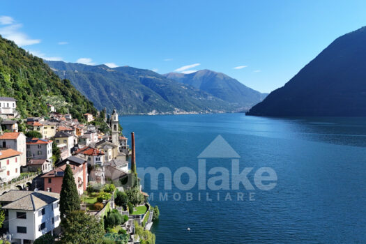 Villa moderna a lago con ampio giardino