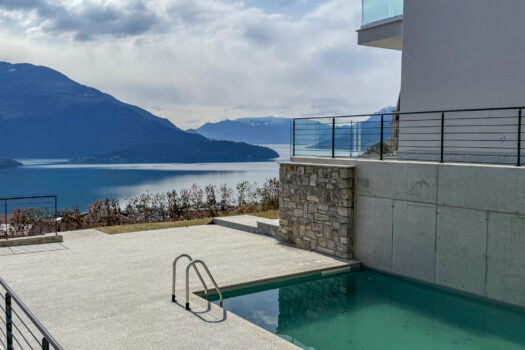 Nuovi appartamenti moderni a Domaso – piscina e vista lago